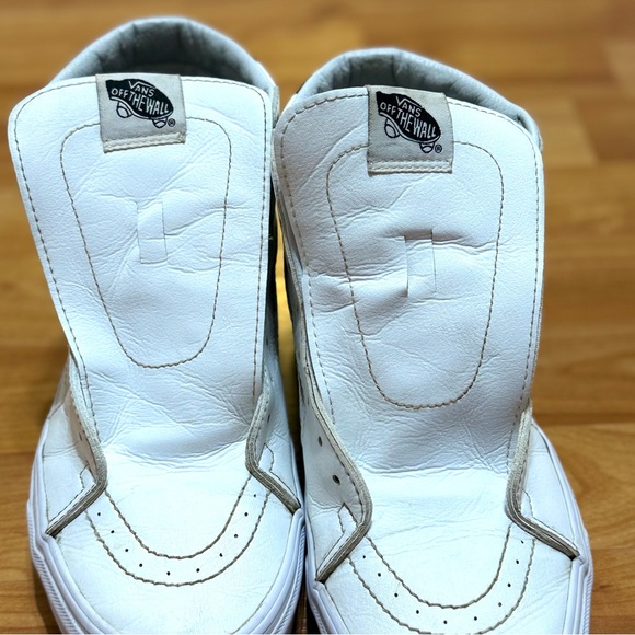 Vans White High-Top Logo Skate Shoes Men’s 7 Women’s 8.5 Great Condition - Picture 3 of 14